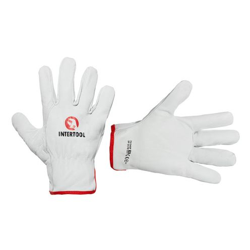 Рукавичка шкіряна "Driver Style", 10", з високоякісної овечої шкіри INTERTOOL